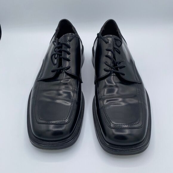 Men’s Dress Shoes Black Leather Size 10 Work Office Wedding main image 4